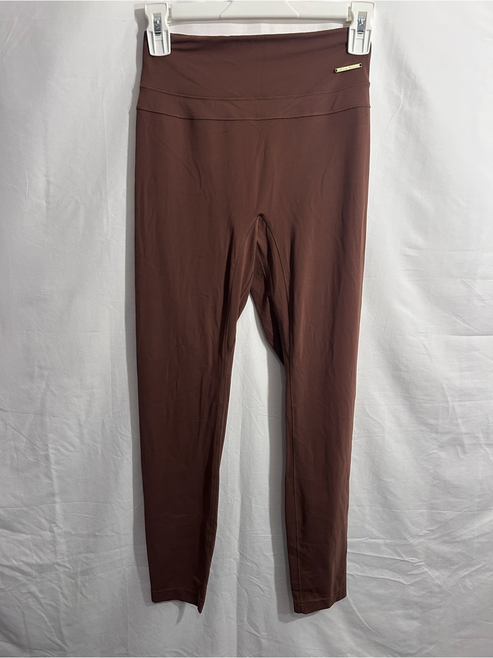 Whitney Simmons Gymshark High-Waist Leggings in Chocolate Brown